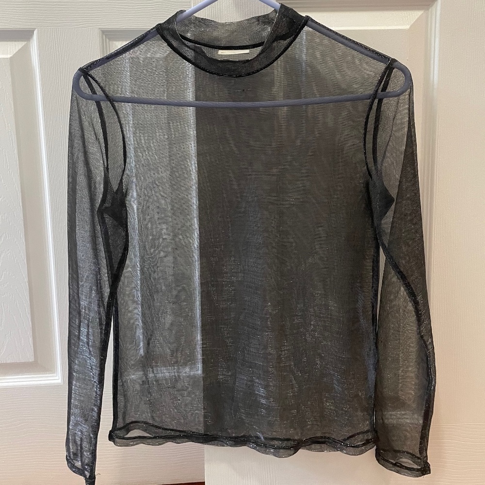 Noisy May Sheer Mesh Long Sleeve